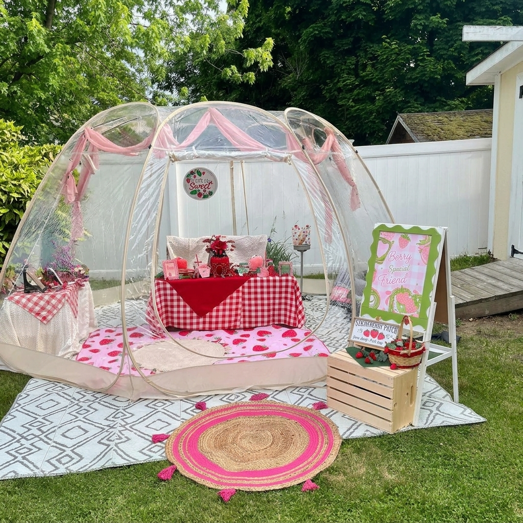 Entrance before the balloon garland